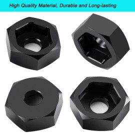 MORLORDY 4Pcs 8mm to 12mm Wheel Hex Hubs Adapter Big Wheel Conversion Kit for Losi Mini-T 2.0 & Mini-B 1/16 1/18 RC Off-Road Car Truck