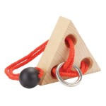 Lipco Wood Triangle Puzzle Game, Wood and Metal, Funs and Games, 63491PL