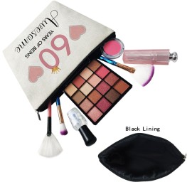Livel lhood 60th Birthday Gift Makeup Bag for Women Cute Small Cosmetic Bag for Purse Travel Toiletry Zipper Pouch for 60-Year-Old Women Happy Birthday Gift Pink 60 Awesome Makeup Bag Livel lhood 60th Birthday Gift Makeup Bag for Women Cute Small Cosmetic Bag for Purse Travel Toiletry Zipper Pouch for 60-Year-Old Women Happy Birthday Gift Pink 60 Awesome Makeup Bag