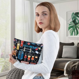 WZMPA England Travel Cosmetic Bag British Vacation Gifts United Kingdom Makeup Zipper Pouch Bag UK Trip Merchandise (EnglanBL-BL) WZMPA England Travel Cosmetic Bag British Vacation Gifts United Kingdom Makeup Zipper Pouch Bag UK Trip Merchandise (EnglanBL-BL)