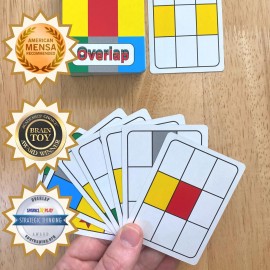 Niche Nation Games Overlap A Deceptively Simple Strategy Game - Mensa Award Winning Card Game - 2 Player Game or Up to 8 Players - Card Games for Adults and Families