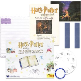 Harry Potter Mini Figurines - Bundle of Harry Potter Mini Figures with 24 Mystery Figurines, Phone Wallet | Harry Potter Set for Boys, Girls