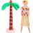 Liliful 2 Pcs Hawaiian Inflatable Blow up Doll Set 59\'\' No Moving Part Judy Doll Summer Inflatable Palm Tree Pool Raft Hula Skirt Bikini Top Costume(Grass Color)