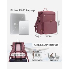 CEI-CEI Neoprene Diaper Bag Backpack with Changing Pad, Large Newborn Baby Maternity Bags Travel Tote with Insulated Pockets (Pink)