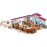 Schleich Horse Club - 179PC Peppertree Riding Arena Horse Playset with Real Dressage Cards - With Stable Set, 2 Horses, 3 Rider Figurines, Cards and Accessories - Toys for Girls & Boys Ages 5+ | 42639