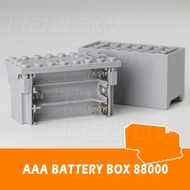 Habow Technic Power-Functions Power Functions AAA Battery Box 88000 (3 Piece) Compatible with Lego-Motor MOC Technic-Parts