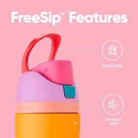 Owala FreeSip Insulated Stainless Steel Water Bottle with Straw for Sports, Travel, and School BPA-Free Sports Water Bottle, 24 oz, Tropical Owala FreeSip Insulated Stainless Steel Water Bottle with Straw for Sports, Travel, and School BPA-Free Sports Water Bottle, 24 oz, Tropical
