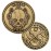 Brigada Sales Stoic EDC Challenge Coin 1.75 - Memento Mori Skull and Amor Fati Design, Gold-Colored Zinc Alloy - Ideal Stoicism Gift for Men - Cool, Flipping Worry Coin