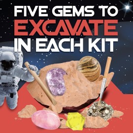Cosmic Dig Kit by Big Discoveries - Explore The Planets of The Solar System with Gem & Fossil Excavation Kits for Kids | STEM Toy Science Dig Kits with Gemstones for Boys and Girls
