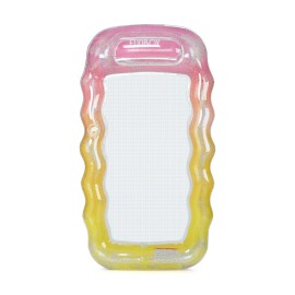 FUNBOY Giant Inflatable Luxury Ombre Glitter Mesh Lounger Water Hammock Pool Float, Perfect for a Summer Pool Party Large,Rainbow