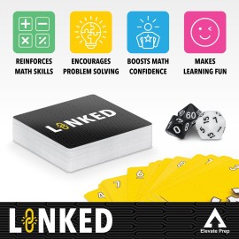 Elevate Prep Linked Math Game | The Game of Quick Thinking and Number Linking | Fun and Engaging Math Activity for Kids Ages 7+ | Practice Addition, Subtraction, Multiplication, and Division