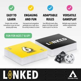 Elevate Prep Linked Math Game | The Game of Quick Thinking and Number Linking | Fun and Engaging Math Activity for Kids Ages 7+ | Practice Addition, Subtraction, Multiplication, and Division