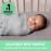 Ingenuity SwaddleMe Original Swaddle, 100% Cotton, Improves Sleep & Calms Startle Reflex, 0-3 Months, 1.0 TOG, 2-Pack, Baby Swaddle Blanket - Peekaboo Sloth