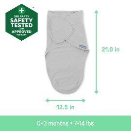 SwaddleMe by Ingenuity Monogram Collection Baby Swaddle, 100% Cotton, Improves Sleep & Calms Startle Reflex, 0-3 Months, Pocket Fold Design for Easy Changes, 1.0 TOG, 1-Pack - Sunset Space