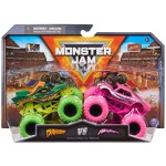 Monster Jam, Official Dragon Vs. Full Charge Die-Cast Monster Trucks, 1:64 Scale, Kids Toys for Boys Ages 3 and up
