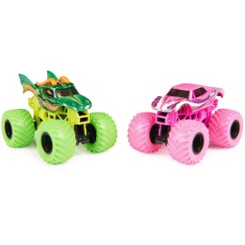 Monster Jam, Official Dragon Vs. Full Charge Die-Cast Monster Trucks, 1:64 Scale, Kids Toys for Boys Ages 3 and up