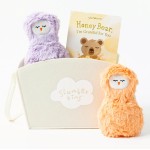 Slumberkins Honey Bear, I\'m Grateful for You Book + Melon Peep + Violet Peep + Basket - Easter Gift Set, SEL Social Emotional Learning Toys for Boys & Girls