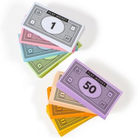 Opoly Play Money - 520Pcs Fake Money for Board Games - 65 of Each Bill in 8 Denominations - $1, 5, 10, 20, 50, 100, 500, & $1000 - Paper Money for Pretend Play Cashier, Refill Packs