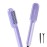 Wavytalk Hair Straightener Brush, Sleek Sweep Ionic Straightening Brush with 6 Temperature Adjust, Anti-Scald Ceramic Straightening Comb Fast Heating for Home Salon, Dual Voltage, Purple.