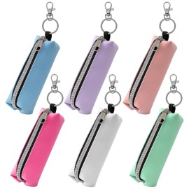 GOCOHHI Chapstick Holder, 6 Pcs Lip Balm Sleeve Pouch Portable Lipstick Holder Bag Clip-on Makeup Travel Accessories Great Stuffers Gift for Women GOCOHHI Chapstick Holder, 6 Pcs Lip Balm Sleeve Pouch Portable Lipstick Holder Bag Clip-on Makeup Travel Accessories Great Stuffers Gift for Women