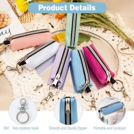 GOCOHHI Chapstick Holder, 6 Pcs Lip Balm Sleeve Pouch Portable Lipstick Holder Bag Clip-on Makeup Travel Accessories Great Stuffers Gift for Women GOCOHHI Chapstick Holder, 6 Pcs Lip Balm Sleeve Pouch Portable Lipstick Holder Bag Clip-on Makeup Travel Accessories Great Stuffers Gift for Women