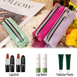 GOCOHHI Chapstick Holder, 6 Pcs Lip Balm Sleeve Pouch Portable Lipstick Holder Bag Clip-on Makeup Travel Accessories Great Stuffers Gift for Women GOCOHHI Chapstick Holder, 6 Pcs Lip Balm Sleeve Pouch Portable Lipstick Holder Bag Clip-on Makeup Travel Accessories Great Stuffers Gift for Women
