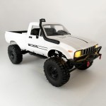 HLSFWDRIVE WPL C24-1 RC Rock Crawler RC Truck 4x4 1/16 Scale RC Crawler Off Road Remote Control Pickup 2.4G All Terrain RTR with Proportional Throttle Steering Led Light Adult