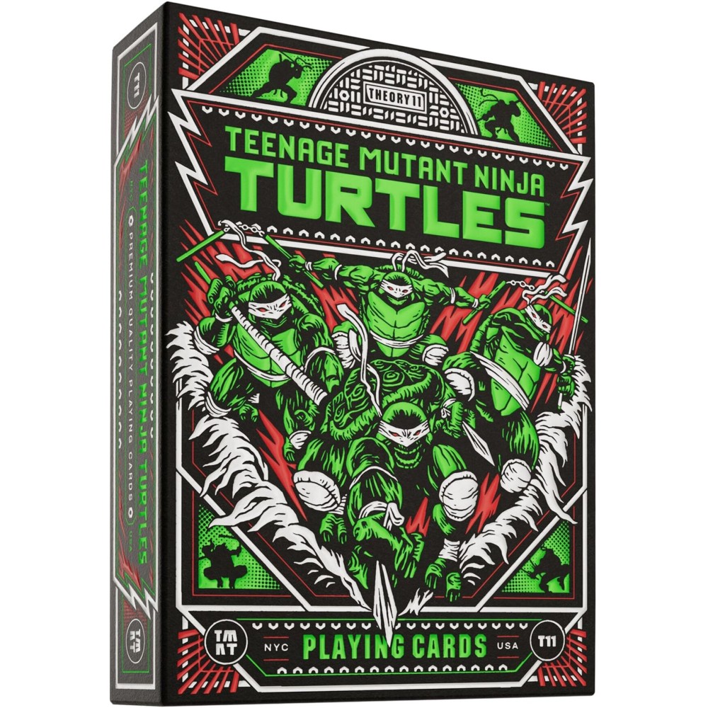 theory11 Teenage Mutant Ninja Turtles Premium Playing Cards, Poker Size Standard Index, Luxury Playing Cards