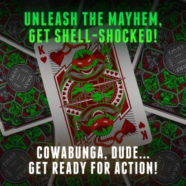 theory11 Teenage Mutant Ninja Turtles Premium Playing Cards, Poker Size Standard Index, Luxury Playing Cards