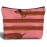 Zomhix Dachshund Stripe Makeup Bag - Dachshund Gifts for Women, Cute Married Couple Gifts for Her, Pink Weiner Dog Cosmetic Bag Women\'s Zippered Bag