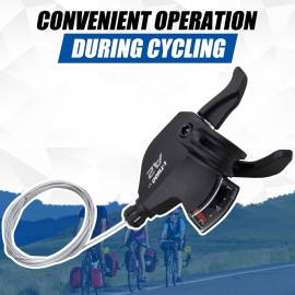 WEEROCK Bike Shifter Lever 7 Speeds Right Thumb Gear Shift Lever for Mountain Bicycle