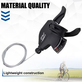 WEEROCK Bike Shifter Lever 7 Speeds Right Thumb Gear Shift Lever for Mountain Bicycle