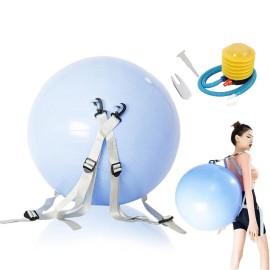 LINGHGD Yoga Ball for Somersault & Backflip Training, Adjustable Straps, Fitness & Yoga Exercises