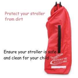 Hewjog Stroller Travel Bag for Airplane, for Single Umbrella Strollers, Black