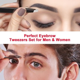 Stocking Stuffers for Women, 2024 Christmas Gifts for Her, 6-Pack Tweezers for Women Facial Hair, Tinyera Pointed Precision Eyebrow Tweezer Set with Brush Stocking Stuffers for Women, 2024 Christmas Gifts for Her, 6-Pack Tweezers for Women Facial Hair, Tinyera Pointed Precision Eyebrow Tweezer Set with Brush