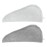 Homewear 4 Pack Microfiber Hair Wrap Towels, Drying Turbans for Wet Hair, Dry Towel for Women Anti Frizz, Dark Grey/Light Grey
