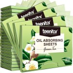Teenitor Oil Blotting Sheets for Face, 2400 Sheets Oil Absorbing Sheets for Face, Green Tea Oil Absorbent Pads Oil Blotting Paper for Oily Skin, Face Oil Wipes Oil Sheets for Women Men, Large 10cmx7cm
