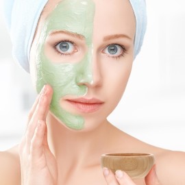 NOLITOY Wooden Facial Mask Mixing Bowl Kit, DIY Skin Care Tools with Face Mask Brush and Spatula for Esthemax Masks