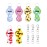 YETOOME 6 Pcs Chapstick Holder Keychain, Lip Balm Holder with 6 Sets Keyring Clips for Lipstick, Chapstick, Lip Balm, Lanyards