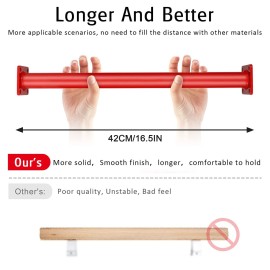 TAYUQEE Monkey Bars for Backyard 16.5in Heavy Duty Metal Monkey Bars for Kids, 8 PCS Playset Monkey Bar Rods with Mounting Plates and Powder Coating for Indoor Outdoor Backyard Playground