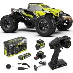 AMORIL 1/10 RTR Brushless Fast RC Cars for Adults,Max 50mph Hobby Electric Off-Road Monster Truck,Waterproof High Speed RC Car 4WD Remote Control Car with 3S Lipo,Green