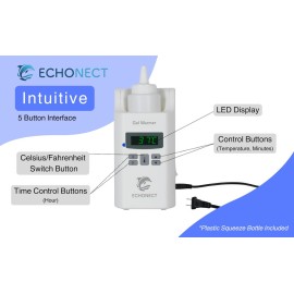 Premium Digital 1-Bottle Gel Warmer, Ultrasound Gel Warmer, Gel Warmer Ultrasound, Massage Oil Warmer, 1 Year Warranty