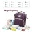 X W EI UNION Diaper Baby Bag Backpack with Changing Station Changing Pad Nursing Bag Baby Shower Tote Waterproof Large Capacity, Baby Registry Search, Newborn Essentials
