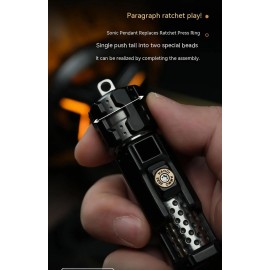 SRTODTG 2-Stage Slide Metal Fidget Slider-Mechanical Rotating Dice Top with Premium 5-Stage PushEDC Slider Fidget ToysAnxiety Autism ADHD Creative Gifts for Father Husband Boyfriend