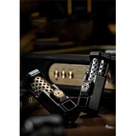 SRTODTG 2-Stage Slide Metal Fidget Slider-Mechanical Rotating Dice Top with Premium 5-Stage PushEDC Slider Fidget ToysAnxiety Autism ADHD Creative Gifts for Father Husband Boyfriend