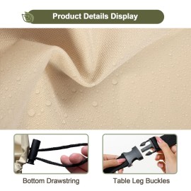 YUYAKACover Kids Water Table Cover Fit Little Tikes Fish \'n Splash Water Table, Waterproof Dust Proof Outdoor Toys -Cover only (Khaki, 34Dx20H)