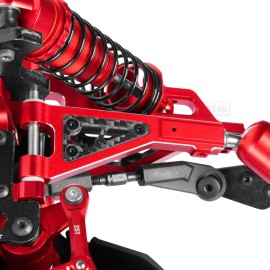 RCMYou Aluminum Suspension A Arms Upgrades Part for 1/8 Typhon 6S,1/7 Felony Infraction Limitless 6S BLX,Front Upper & Front Lower & Rear Lower Suspension A Arms Hops up w/Pivot Balls,Red