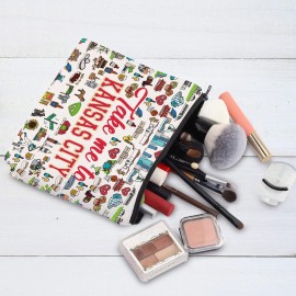 G2TUP Kansas City Travel Cosmetic Bag Kansas Landmarks Souvenirs Gift Take Me To Kansas Zipper Pouch Bag Kansas Merch (Take Me To Kansas) G2TUP Kansas City Travel Cosmetic Bag Kansas Landmarks Souvenirs Gift Take Me To Kansas Zipper Pouch Bag Kansas Merch (Take Me To Kansas)