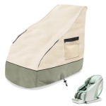 Aacabo Massage Chair Cover 59x39x30 Inch 600D Oxford Cloth Full Body Shiatsu Massage Chair Protective Cover with Drawstring Waterproof Dustproof Massage Chair Protector Cover