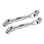 INJORA Stainless Steel Drive Shafts for FMS FCX10 Upgrade 1/10 RC Crawler, 104-139mm